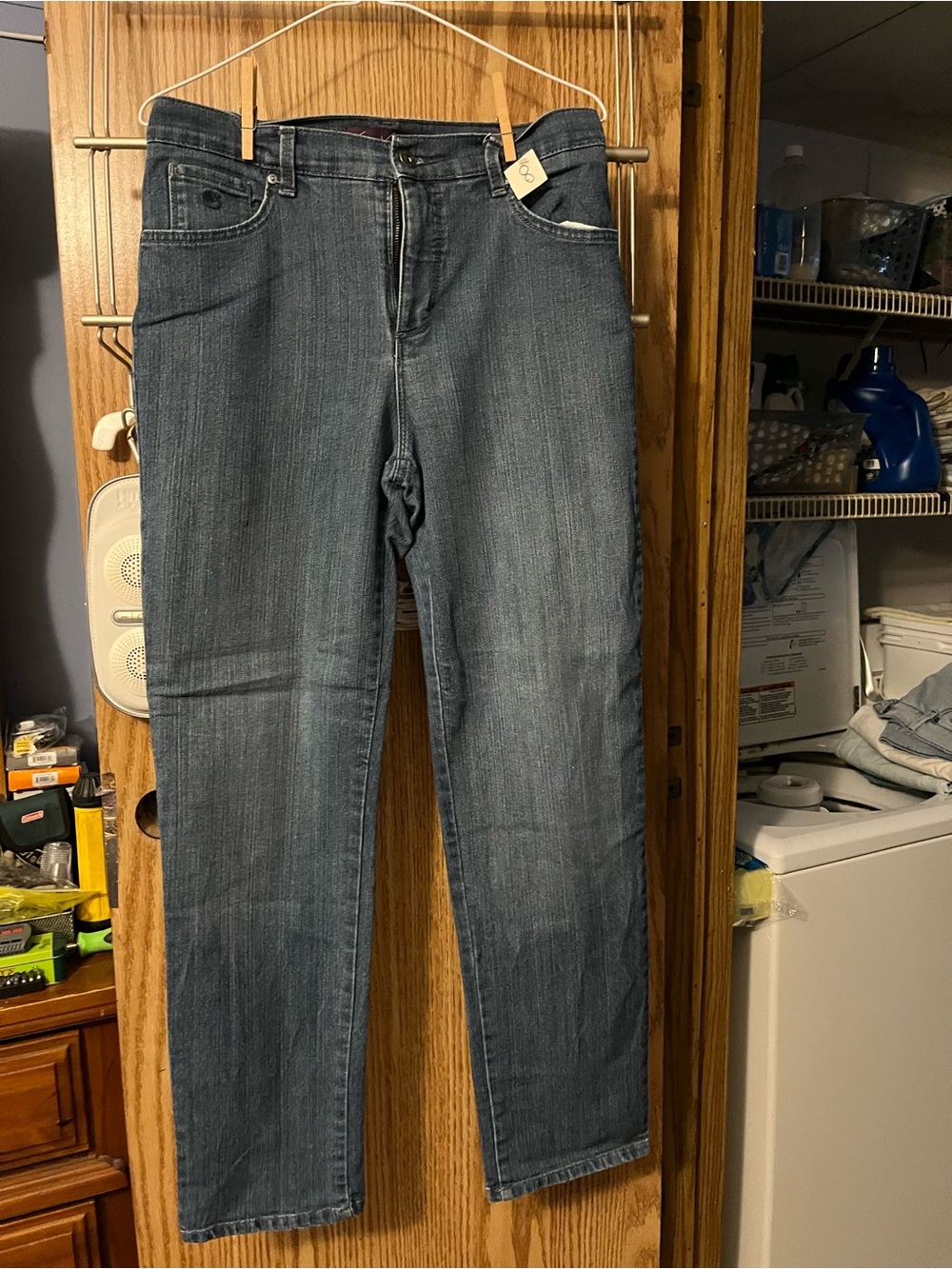 Gloria Vanderbilt Straight-Leg Jeans in Dark Blue Wash